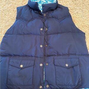 American Eagle Outfitters Navy Puffer Vest